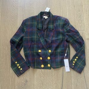 Ronny Kobo Rocky plaid blazer